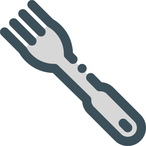 Fork Generic Outline Color icon