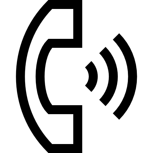 電話をかける Basic Straight Lineal icon