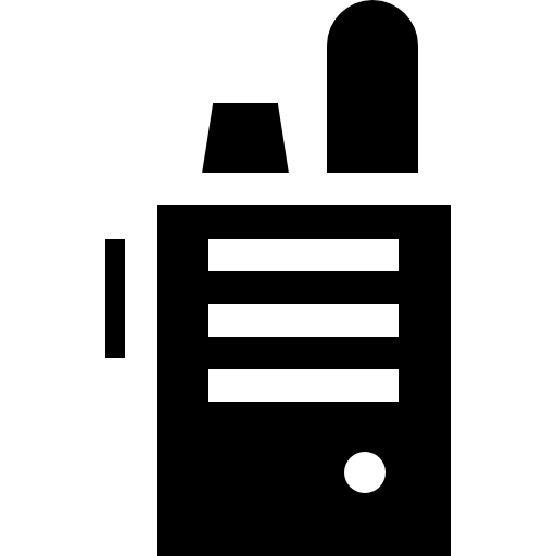 walkie-talkie Basic Straight Filled icon