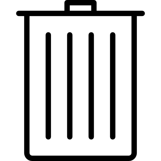 spazzatura Basic Miscellany Lineal icona