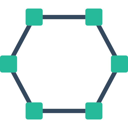 Hexagon Basic Miscellany Flat icon