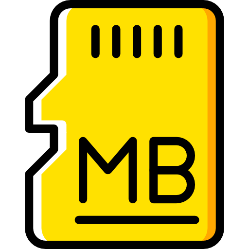 sd 카드 Basic Miscellany Yellow icon