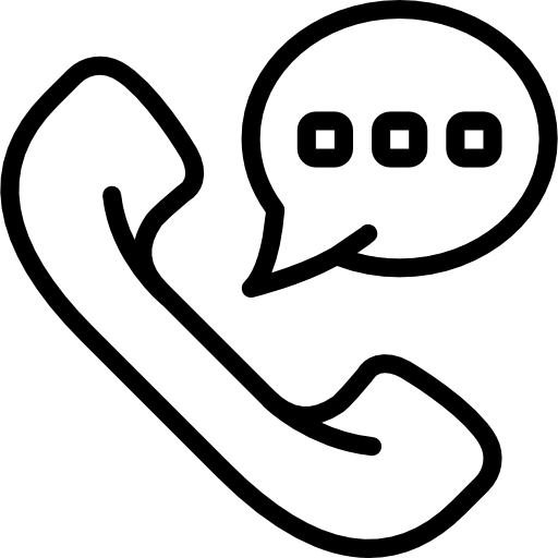 telefoongesprek Basic Miscellany Lineal icoon
