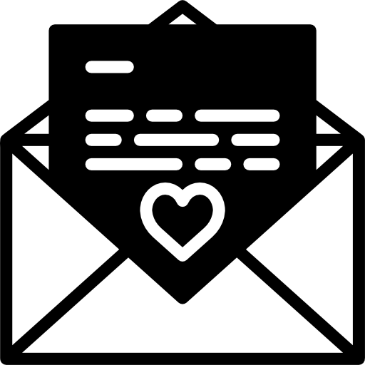 lettera d'amore Basic Miscellany Fill icona