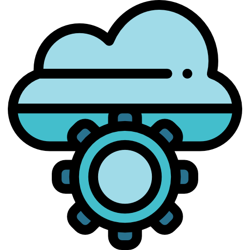 Cloud Detailed Rounded Lineal color icon