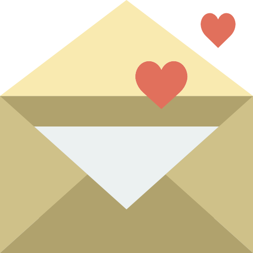 Love letter Basic Miscellany Flat icon