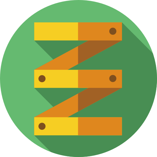 zollstock Flat Circular Flat icon