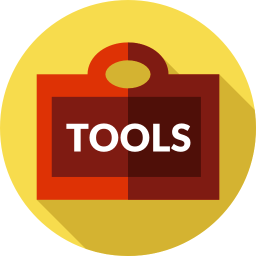 herramientas Flat Circular Flat icono