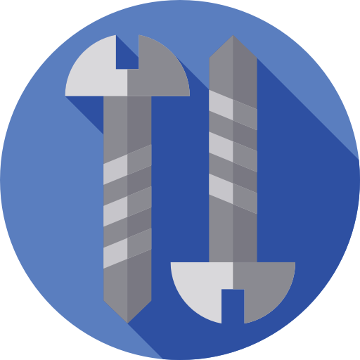 tornillo Flat Circular Flat icono