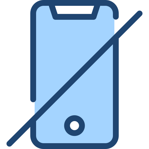 geen smartphones Generic Blue icoon
