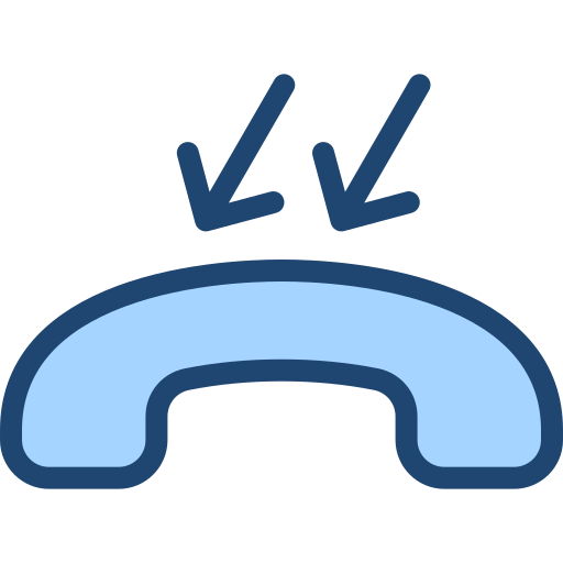 수신 전화 Generic Blue icon