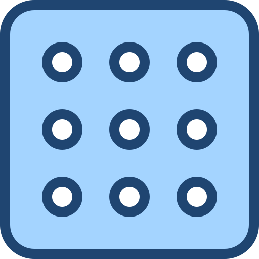 Dial pad Generic Blue icon