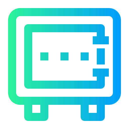 cassetta di sicurezza Generic Flat Gradient icona