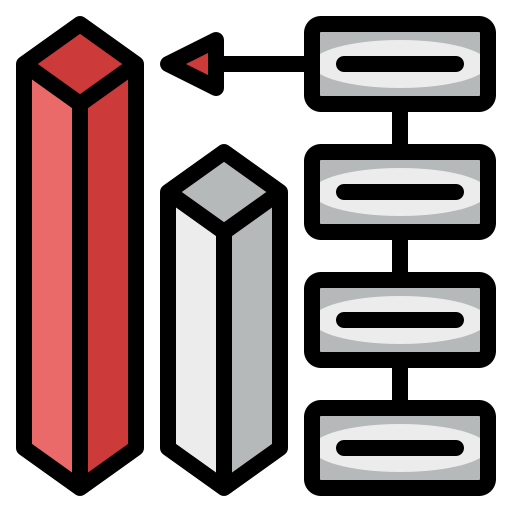 servidor de datos Generic Outline Color icono