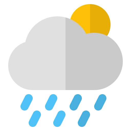lluvia pesada Generic Flat icono