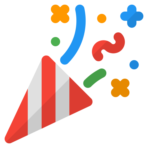 Confetti Generic Flat icon