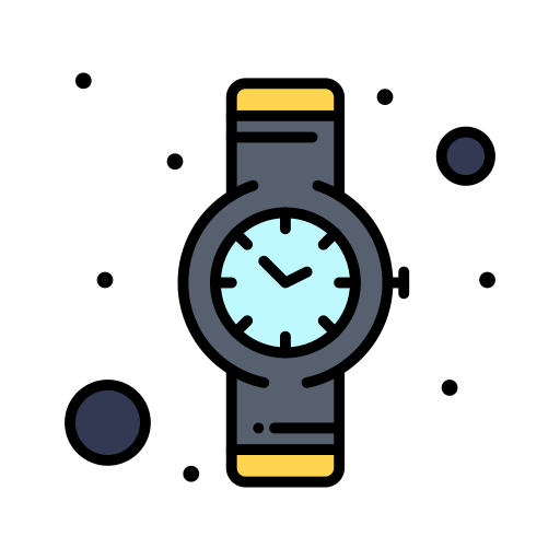 Wristwatch Flatart Icons Lineal Color icon