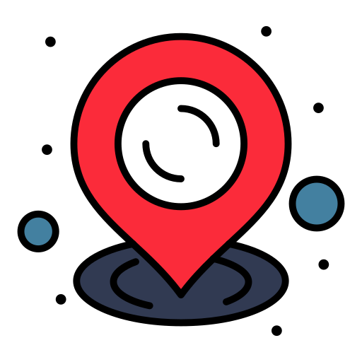 Location Flatart Icons Lineal Color icon