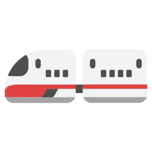 tren de alta velocidad Generic Flat icono