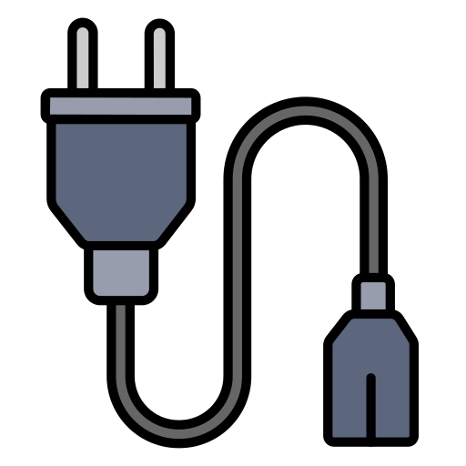 전원 케이블 Generic Outline Color icon