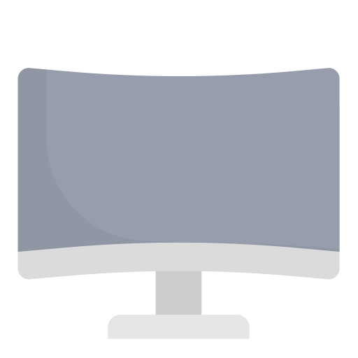 Curved tv Generic Flat icon