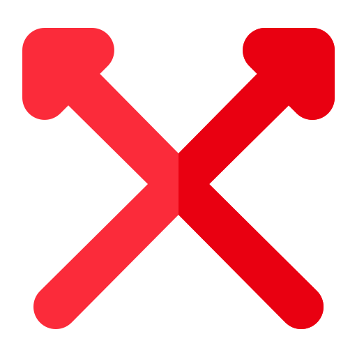 flechas cruzadas Generic Flat icono