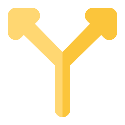 T junction Generic Flat icon