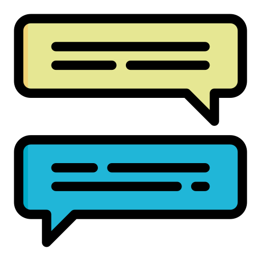 rozmowa Generic Outline Color ikona
