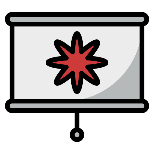 pantalla del proyector Generic Outline Color icono