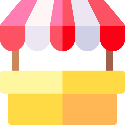 Food stand Basic Rounded Flat icon