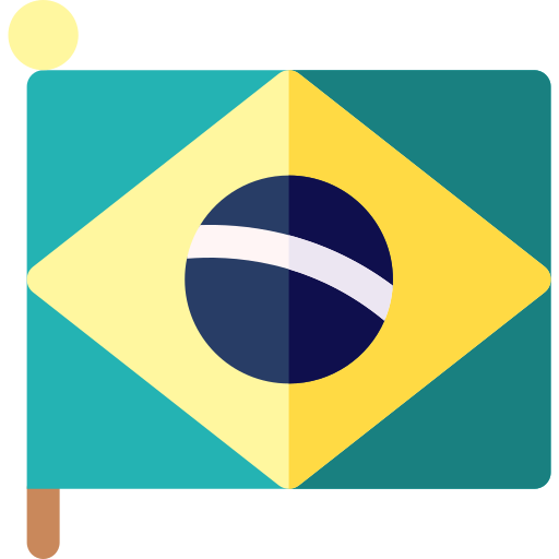 brazilië Basic Rounded Flat icoon