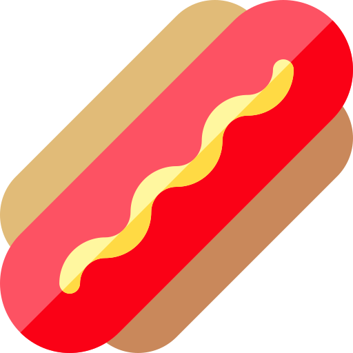 hot dog Basic Rounded Flat icono