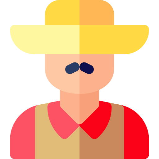 hombre Basic Rounded Flat icono