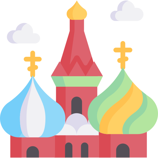 kathedraal van heilige basilicum Special Flat icoon