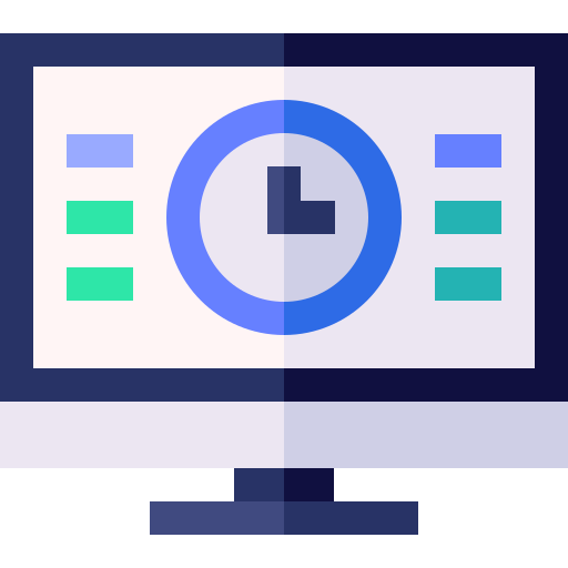 Time Basic Straight Flat icon