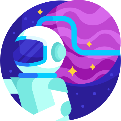 astronaut Detailed Flat Circular Flat icoon