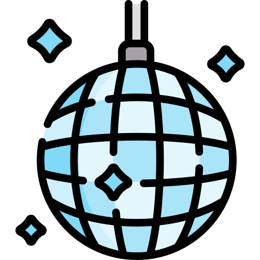 bola de disco Special Lineal color icono