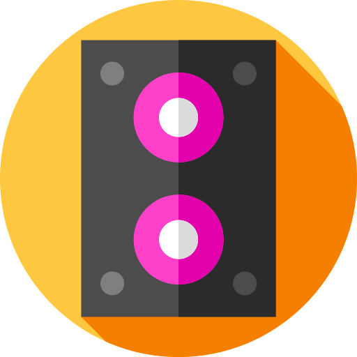 증폭기 Flat Circular Flat icon