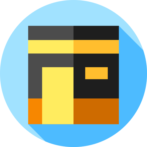 kaaba Flat Circular Flat icon