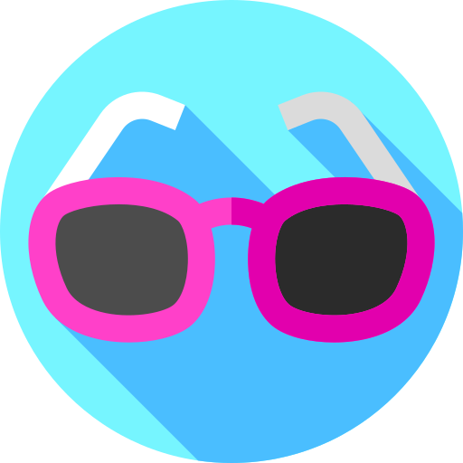 Sunglasses Flat Circular Flat icon