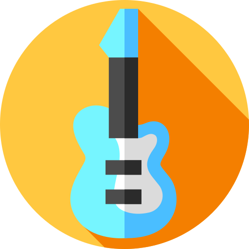 gitarre Flat Circular Flat icon