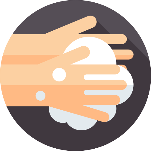手洗い Flat Circular Flat icon