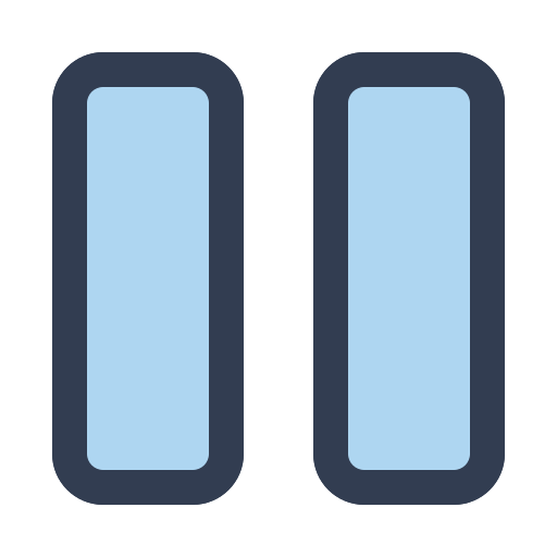 Vertical bars Generic Blue icon