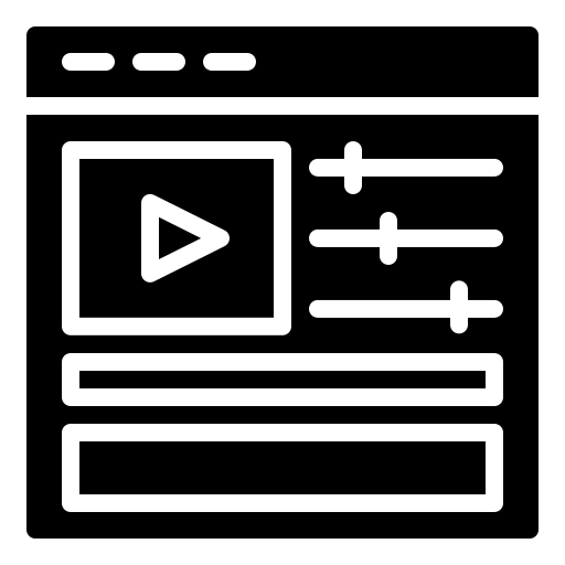 edycja wideo Generic Glyph ikona