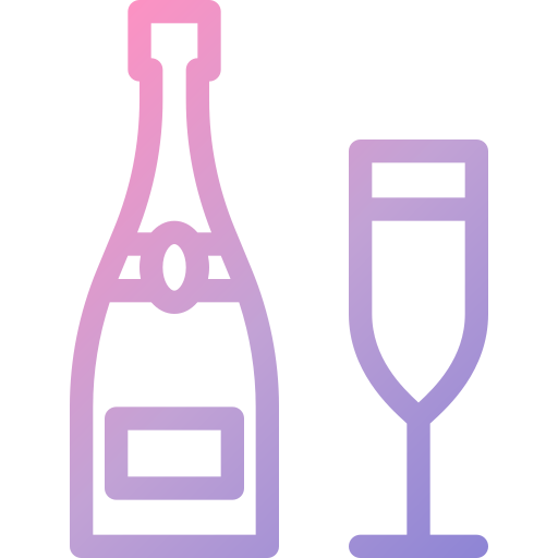 Бокал шампанского Generic Gradient иконка
