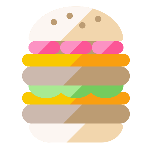 hamburger al formaggio Generic Flat icona