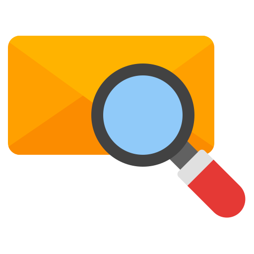 Search mail Generic Flat icon