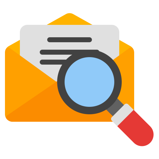 Search mail Generic Flat icon