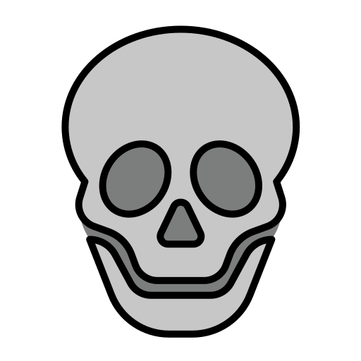 czaszka Generic Outline Color ikona