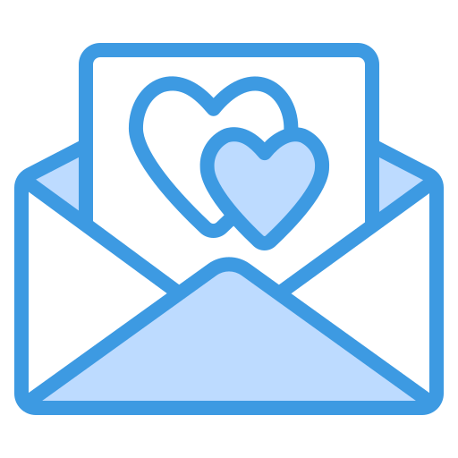 Love letter Generic Blue icon